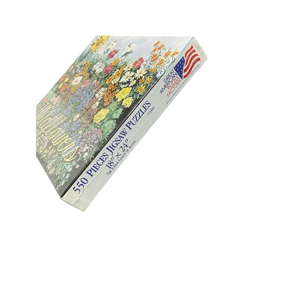 Vintage 1989 Texas Wildflowers‎ 550 Pc Great American Puzzle Factory Sealed